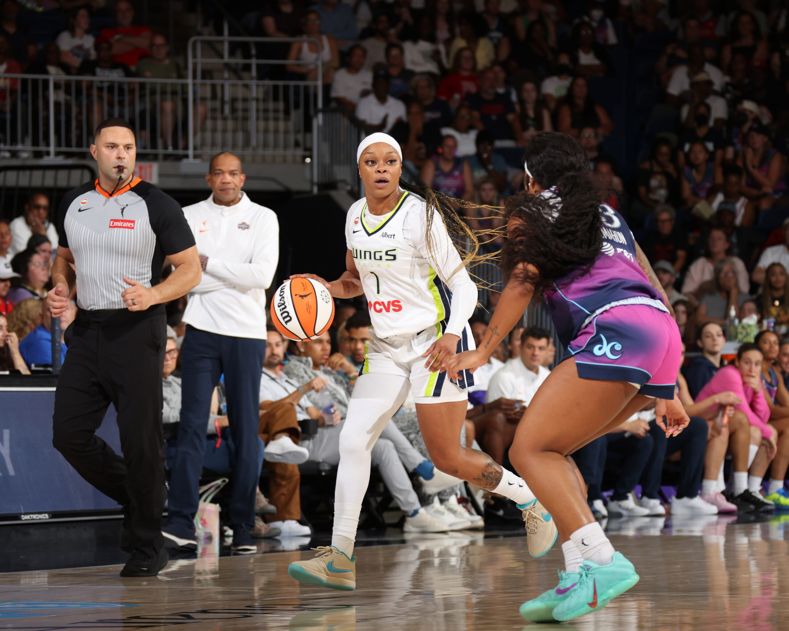 Wings Drop Road Game to Mystics, 96-92
